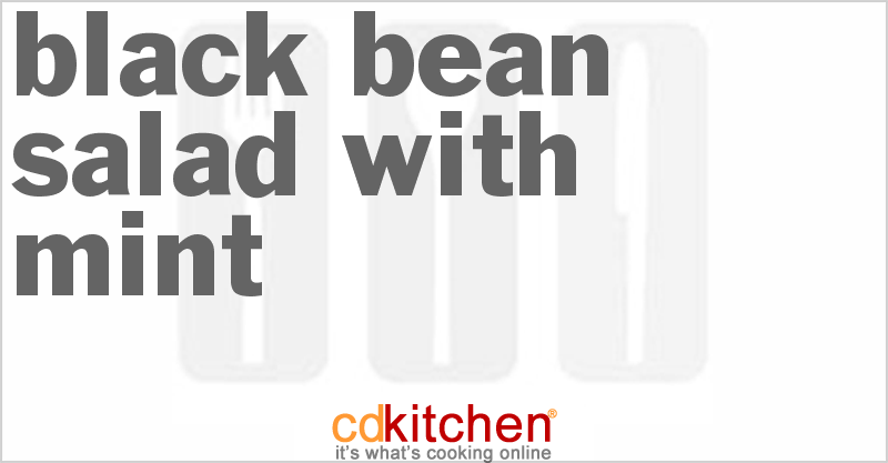 Black Bean Salad with Mint - CDKitchen.com