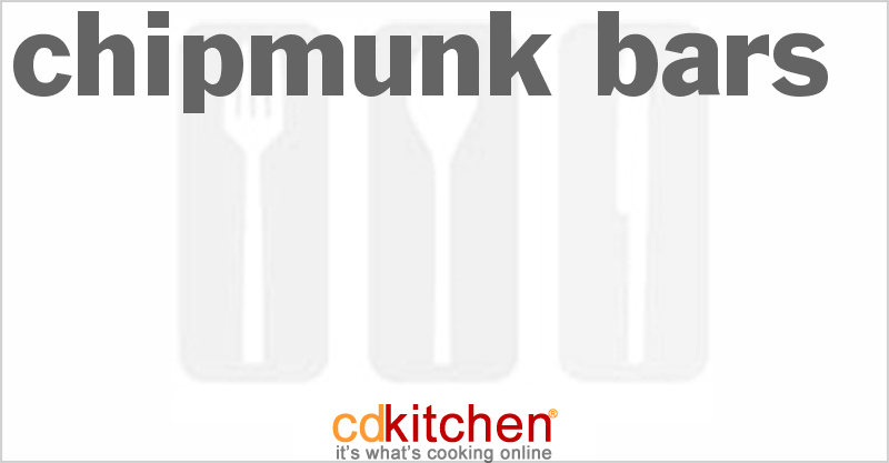 Chipmunk Bars - CDKitchen.com