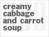 recipe for creamy cabbage and carrot soup