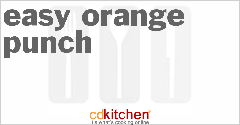 Easy Orange Punch - CDKitchen.com