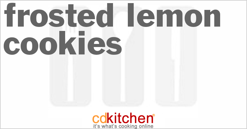 Frosted Lemon Cookies - CDKitchen.com