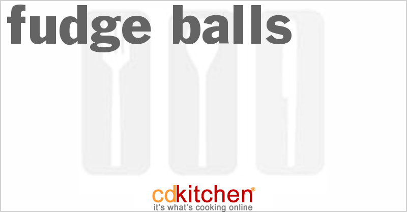 Fudge Balls - CDKitchen.com