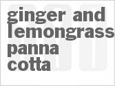 recipe for ginger and lemongrass panna cotta