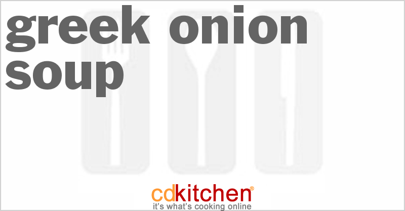 Greek Onion Soup - CDKitchen.com