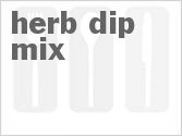 recipe for herb dip mix