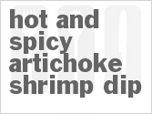 recipe for hot and spicy artichoke shrimp dip