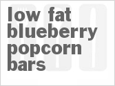recipe for low-fat blueberry popcorn bars