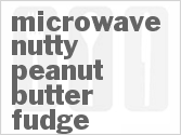 recipe for microwave nutty peanut butter fudge