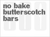 recipe for no bake butterscotch bars