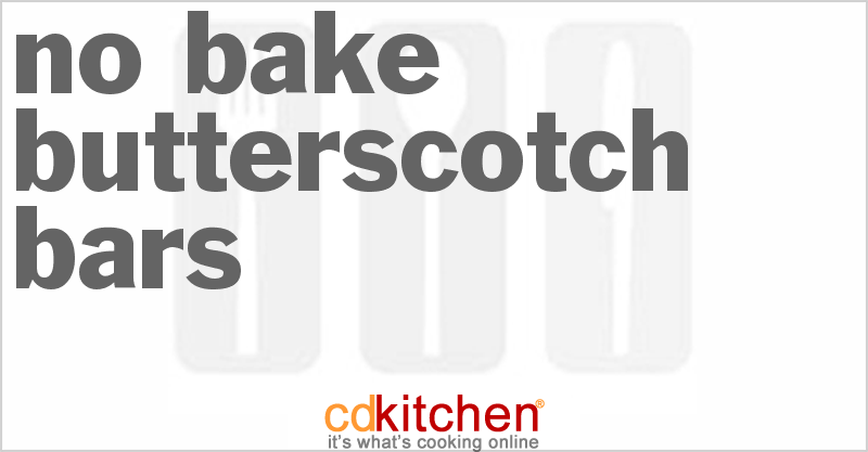 No Bake Butterscotch Bars - CDKitchen.com
