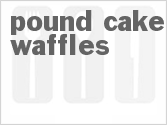 recipe for pound cake waffles
