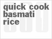 recipe for quick-cook basmati rice