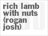 recipe for rich lamb with nuts (rogan josh)