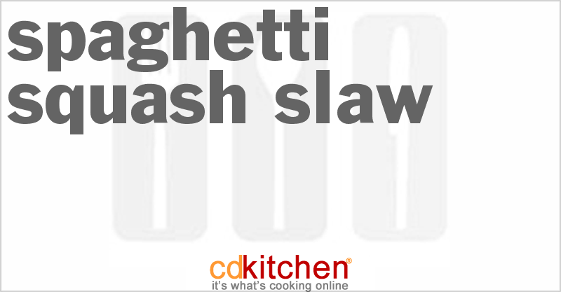 Spaghetti Squash Slaw - CDKitchen.com