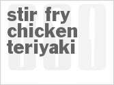 recipe for stir-fry chicken teriyaki
