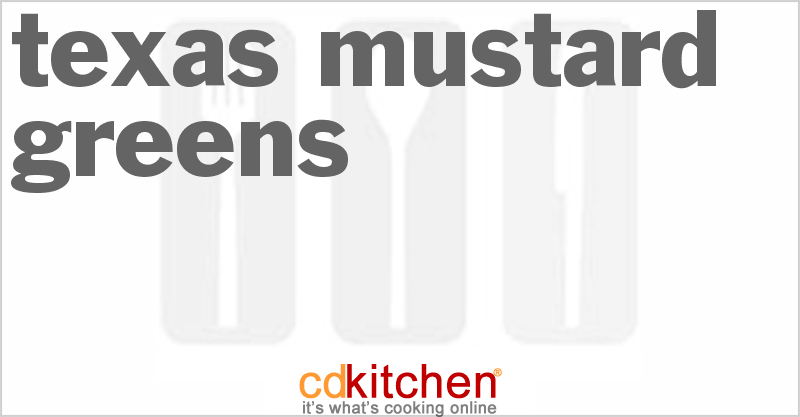 Texas Mustard Greens - CDKitchen.com
