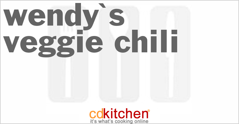Wendy's Veggie Chili - CDKitchen.com