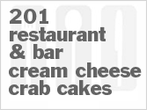 recipe for 201 restaurant & bar cream cheese crab cakes