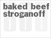 recipe for baked beef stroganoff