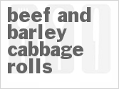 recipe for beef and barley cabbage rolls