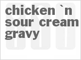 recipe for chicken 'n sour cream gravy
