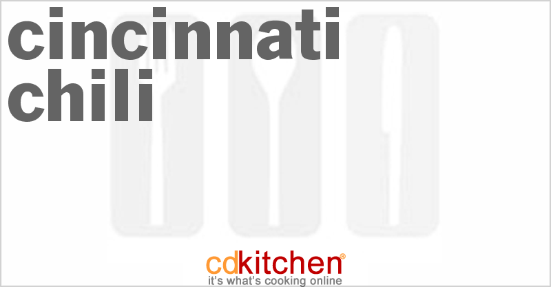 Cincinnati Chili - CDKitchen.com
