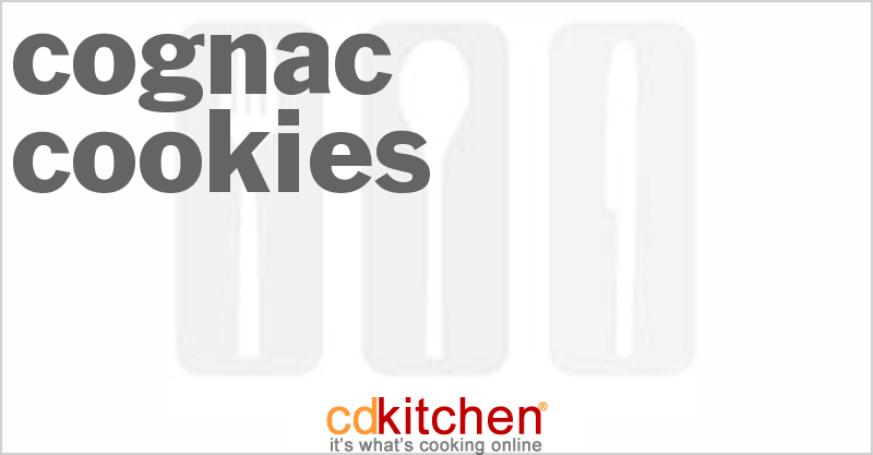 Cognac Cookies - CDKitchen.com