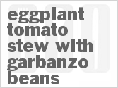 recipe for slow cooker eggplant-tomato stew with garbanzo beans