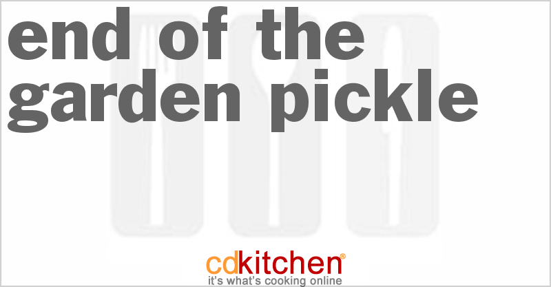 End-Of-The-Garden Pickle - CDKitchen.com