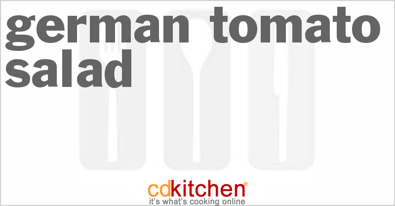 German Tomato Salad - CDKitchen.com