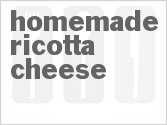 recipe for homemade ricotta cheese using yogurt