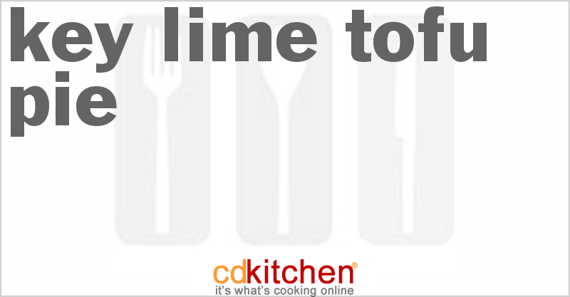 Key Lime Tofu Pie - CDKitchen.com
