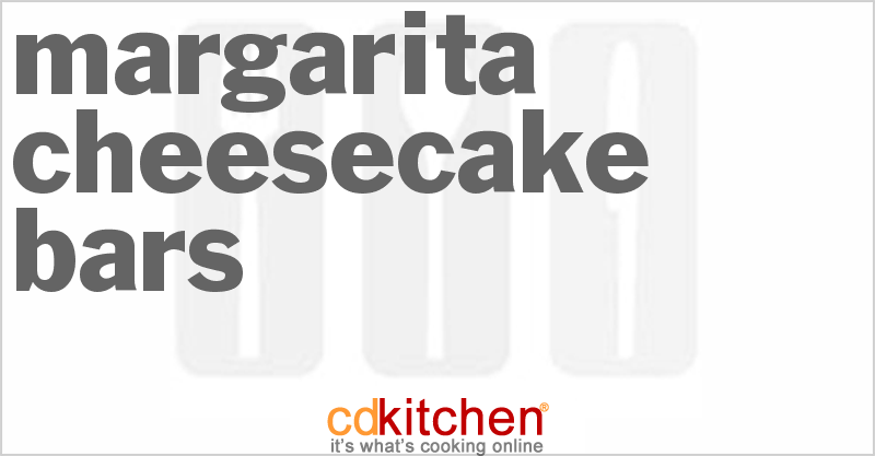 Margarita Cheesecake Bars - CDKitchen.com