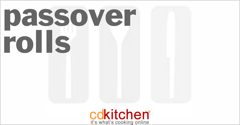 Passover Rolls - CDKitchen.com