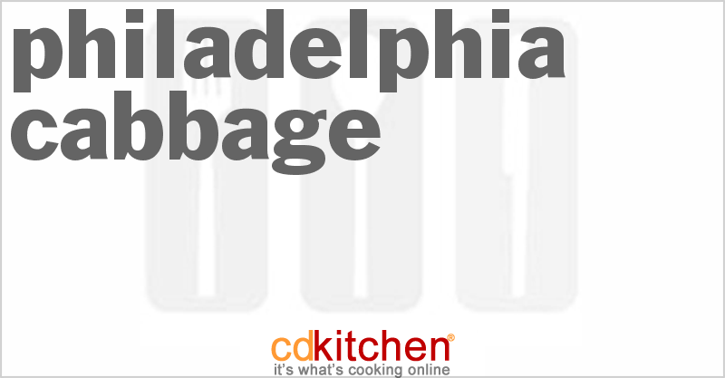 Philadelphia Cabbage - CDKitchen.com
