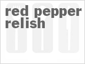 recipe for red pepper relish