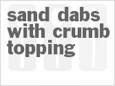 recipe for sand dabs with crumb topping