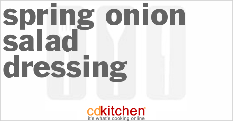Spring Onion Salad Dressing - CDKitchen.com