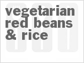 recipe for vegetarian red beans & rice