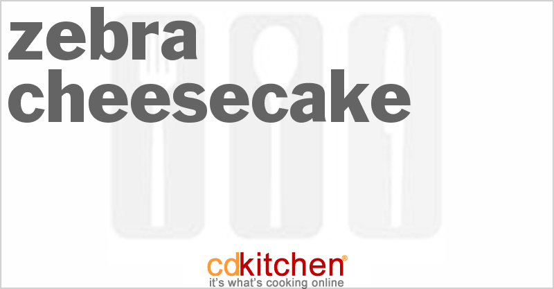 Zebra Cheesecake - CDKitchen.com