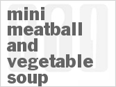 Mini Meatball And Vegetable Soup