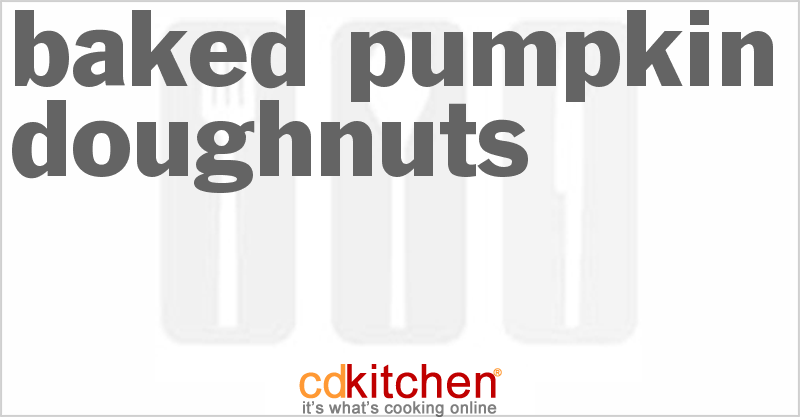 Baked Pumpkin Doughnuts - CDKitchen.com