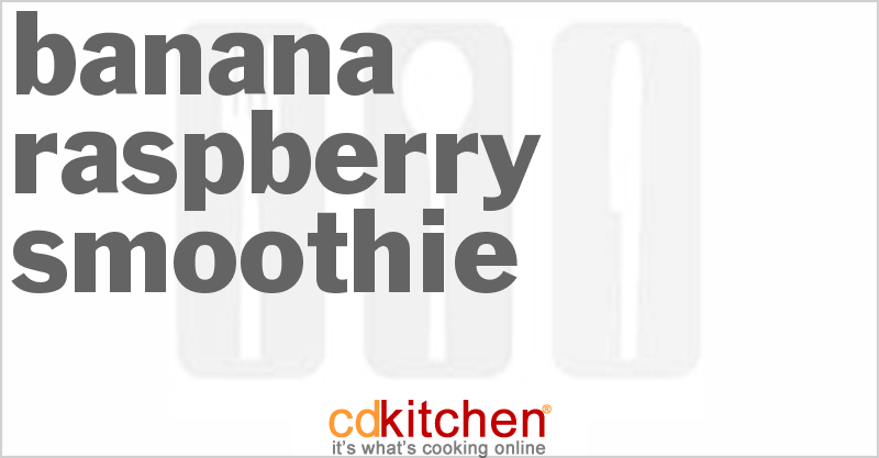 Banana Raspberry Smoothie - CDKitchen.com