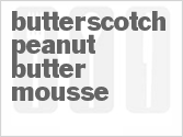 recipe for butterscotch peanut butter mousse