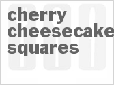 recipe for cherry cheesecake squares
