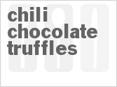 recipe for chili-chocolate truffles