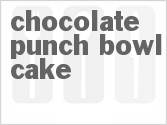 recipe for chocolate punch bowl cake