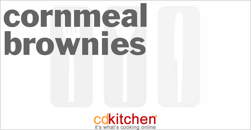 Cornmeal Brownies - CDKitchen.com