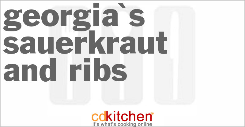 Georgia's Sauerkraut And Ribs - CDKitchen.com