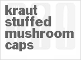recipe for kraut-stuffed mushroom caps